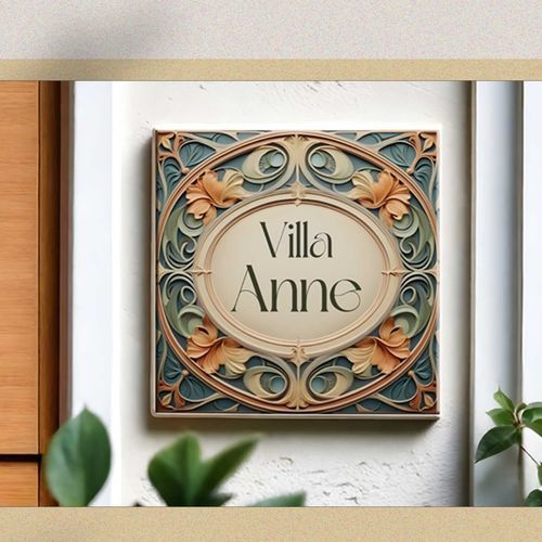 Schild für Außenbereich - 207495 - Tempera Art Design - wandmontiert / hängend / Porzellan