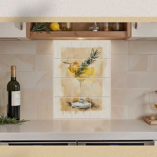 Marmor-Anrichte - BAR BACKSPLASH  - Tempera Art Design - Porzellan / Keramik / individuell gestaltbar
