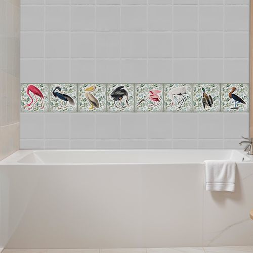 Porzellanfliesen - AUDUBON BIRDS - Tempera Art Design - Wand / quadratisch / 30x30 cm