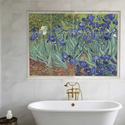 Keramikfliesen - IRISES BY VAN GOGH - Tempera Art Design - Porzellan / Marmor / bedruckt