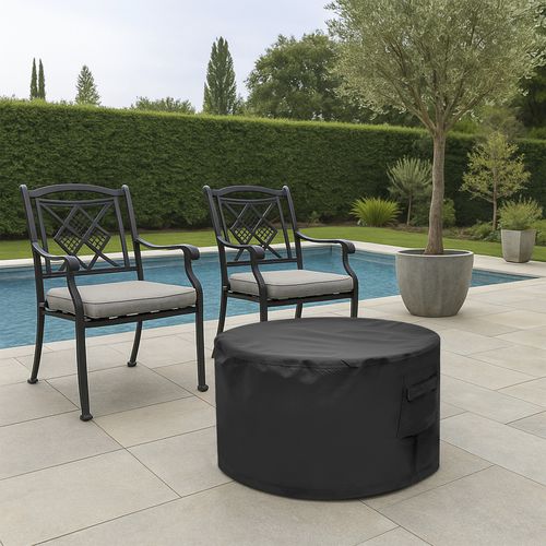 Schutzhülle für Tisch - CUSTOM ROUND OTTOMAN - Covers & All - Polyester / PVC / Polyurethan