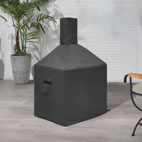 Schutzhülle für Kamine - SQUARE FIRE PIT CUSTOM - Covers & All - für Feuerkorb / Stoff / PVC