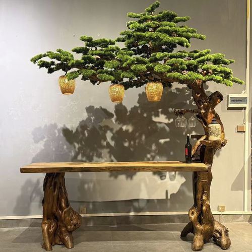 Esstisch / originelles Design - MAIA - Royal Turf - Holz / Gestell aus Holz / Skulptur