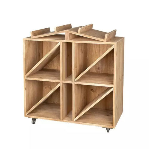 Präsentierregal für Flaschen - CO04340F - Tradis Design - Massivholz / einseitig / 6 Regalbretter
