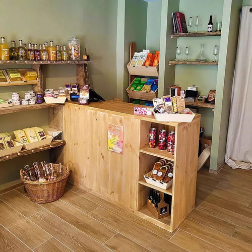 Massivholztheke - CO04305 - Tradis Design - gerade / modular / nachhaltig