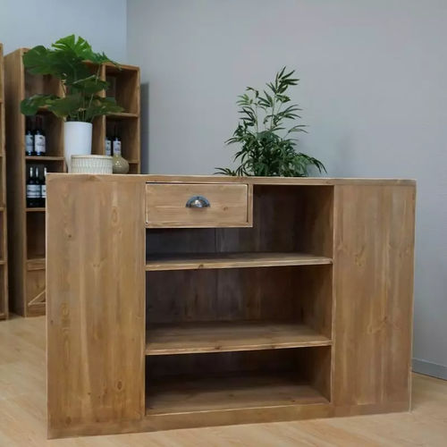 Massivholztheke - CO04332 - Tradis Design - gerade / modular / nachhaltig