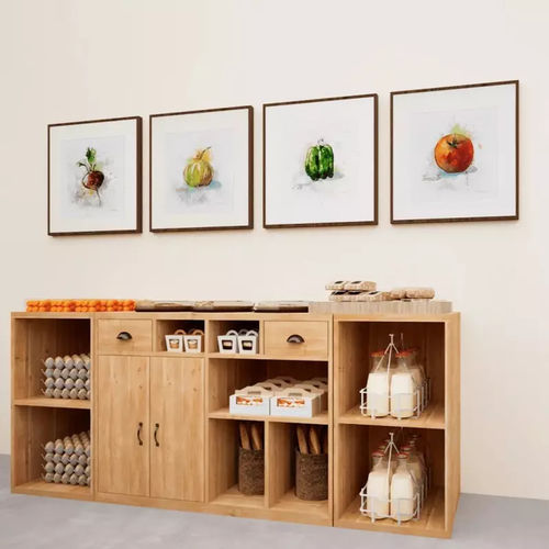 Massivholztheke - CO04327 - Tradis Design - gerade / modular / nachhaltig