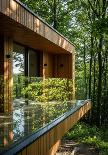 Moderne Seitenmarkise für Terrasse - 24 - Infiniglass - Vorderseite aus Hartglas / Glas / für Gewerbegebrauch