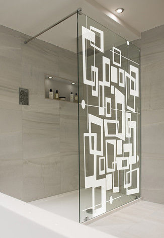 Dekorative Folie / für Dusche - GRILLE CONTEMPORAINE - Infiniglass - für Trennwand / zur Anwendung auf Glas / nicht angegeben