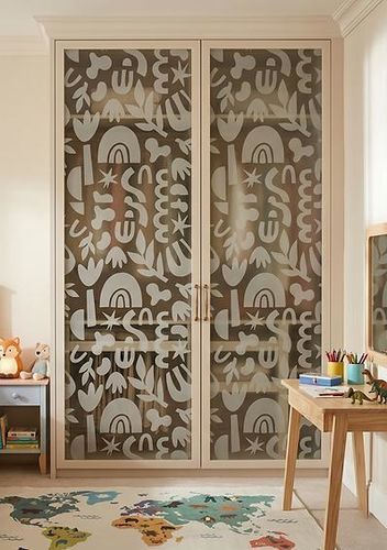 Dekorative Folie / Tür - FORMES ORGANIQUES - Infiniglass - für Fassade / für Innenausbau / für Trennwand