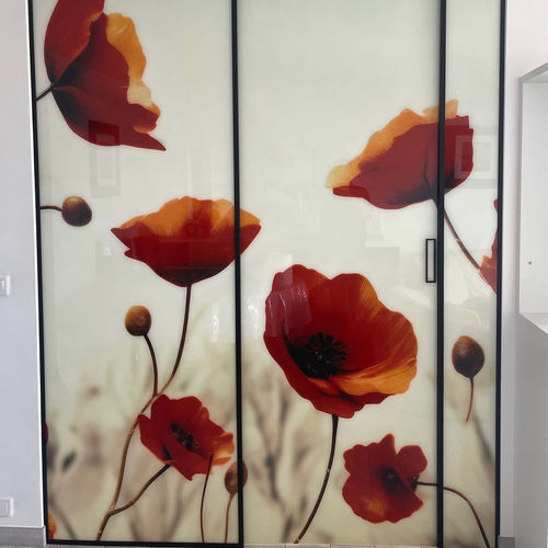 Ornamentglasscheibe - Infiniglass - Digitaldruck / Digital bedrucktes / bedruckt