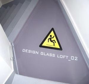 Glasschild - Infiniglass - für den Innenraum