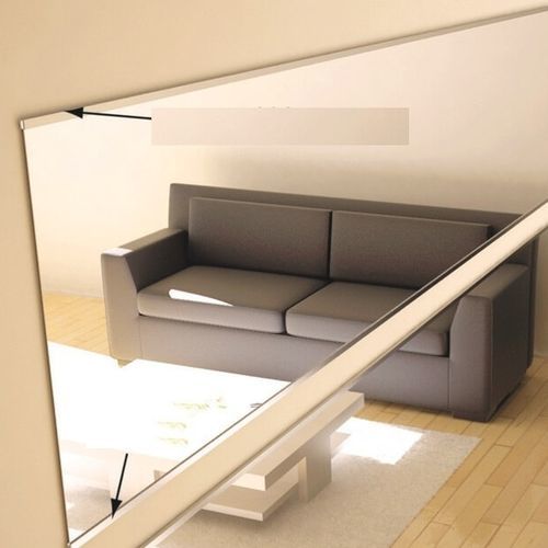 Chrom-Profil - Infiniglass - lackiertes Metall / Satin / U-förmig