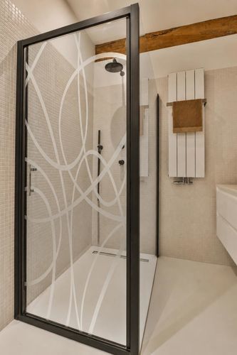 Glasscheibe mit Sandstrahlung - GRANDS ARCS - Infiniglass - Struktur / Ornament / gestrichen