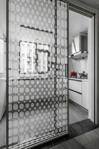 Glasscheibe mit Sandstrahlung - POIS CARRÉS - Infiniglass - Struktur / Ornament / farbig