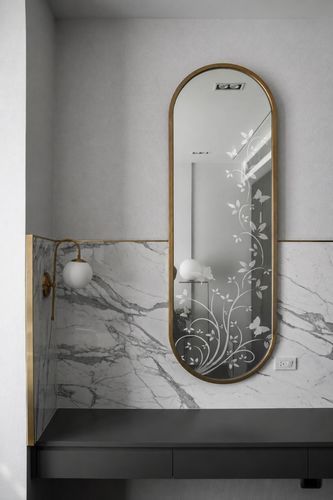 Glasscheibe mit Sandstrahlung - PAPILLONS VOLUTES - Infiniglass - Ornament / Spiegel / farbig