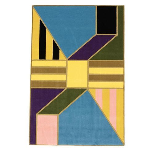Moderner Teppich - GEOMETRIA - L'Atelier Bérengère Guénant - mit geometrischen Motiven / Neuseelandwolle / rechteckig