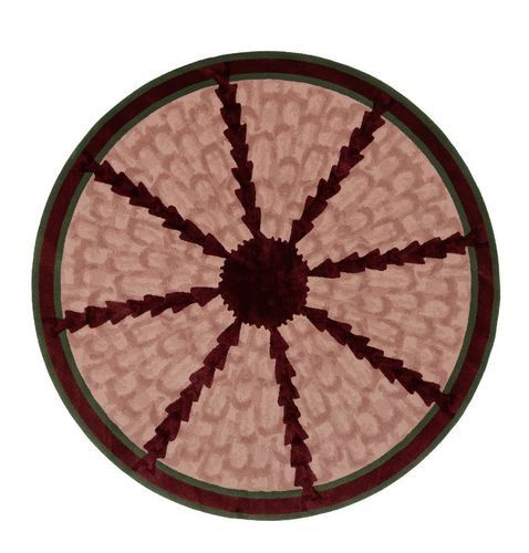 Moderner Teppich - HORTUS - L'Atelier Bérengère Guénant - mit geometrischen Motiven / Bambus / Wolle