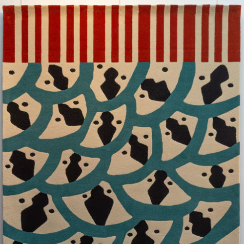 Moderner Teppich - AFRICAN SPIRIT - L'Atelier Bérengère Guénant - Motiv / Neuseelandwolle / rechteckig