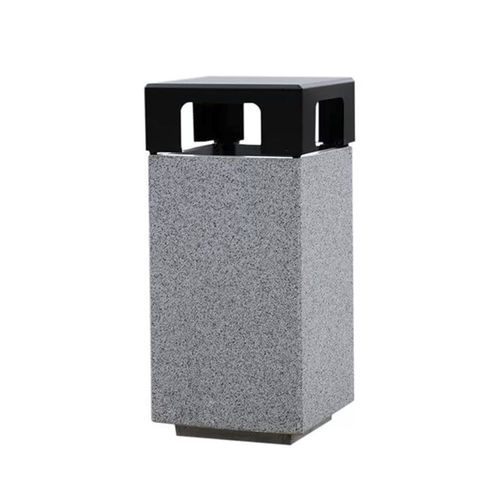 Blech-Abfallbehälter - CESTINO MODULAR - LL53 - Beton / für den Außenbereich / für den Innenraum