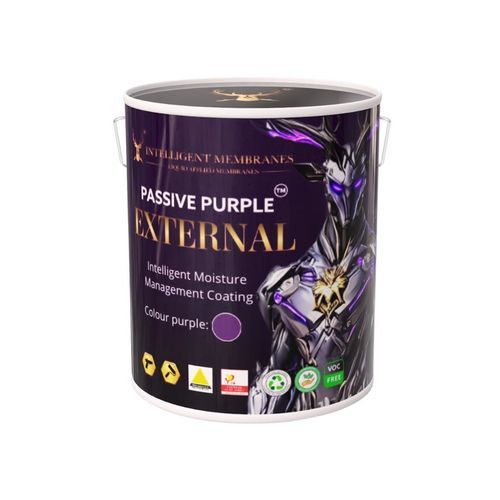 Sicherheits-Flüssigabdichtungssystem - PASSIVE PURPLE&reg; EXTERNAL - Intelligent Membranes - mit Luftdichtung / für Fassaden / für Innenausbau