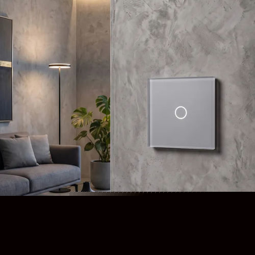 Tastschalter - PP-T01-A13B - LightON - Einbau / Metall / Vorderseite aus Hartglas