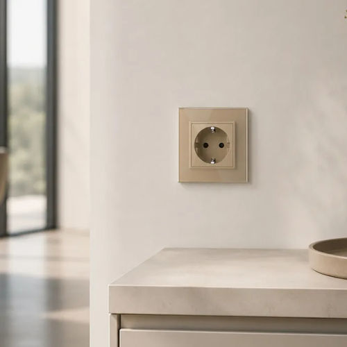 Elektrische Steckdose - PP-EU-14B - LightON - wandmontiert / Einbau / bündig