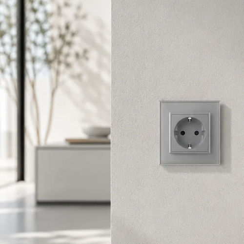 Elektrische Steckdose - PP-EU-13B - LightON - wandmontiert / Einbau / bündig