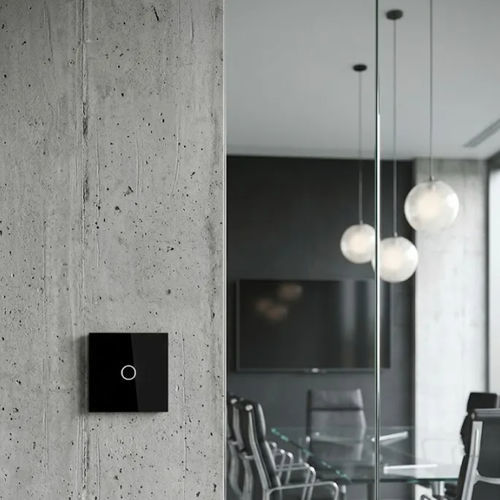 Tastschalter - PP-T01S-A12B - LightON - elektronisch / Einbau / Vorderseite aus Hartglas