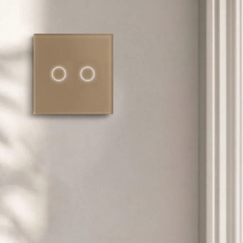 Tastschalter - A-C2-14M - LightON - Einbau / Vorderseite aus Hartglas / minimalistisches Design