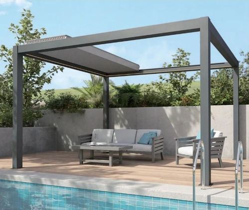 Selbsttragende Pergola - ALUX Pergola - Aluminium / Stahl / mit orientierbaren Lamellen