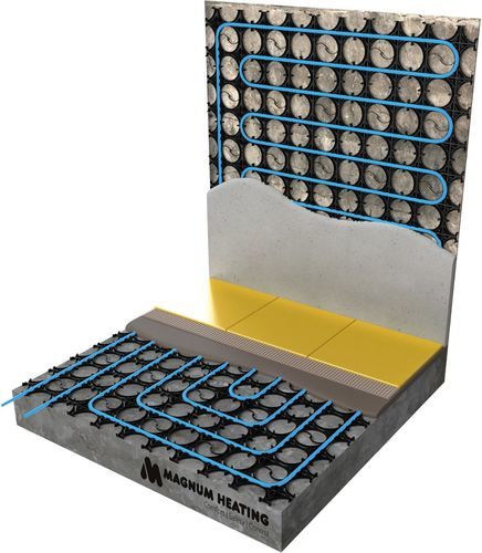 Heißwasser-Fußbodenheizung - SLIMFIT - MAGNUM Heating España - für Wohnhaus / für Privatgebrauch / für Schichtstoffboden
