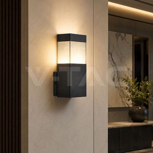 Moderne Wandleuchte - 24314 - V-TAC - für den Innenraum / Edelstahl / rechteckig