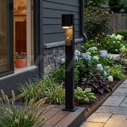 Leuchtpoller für Garten - 24310 - V-TAC - für öffentliche Bereiche / modern / Aluminium