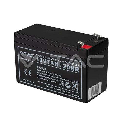 Blei-Säure-Batterie - 23467 - V-TAC - rechteckig / 12 V / für Notbeleuchtungen