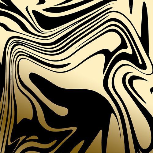 Porzellanfliesen - Liquid - ROCED - metallisiert / silberfarben / gold