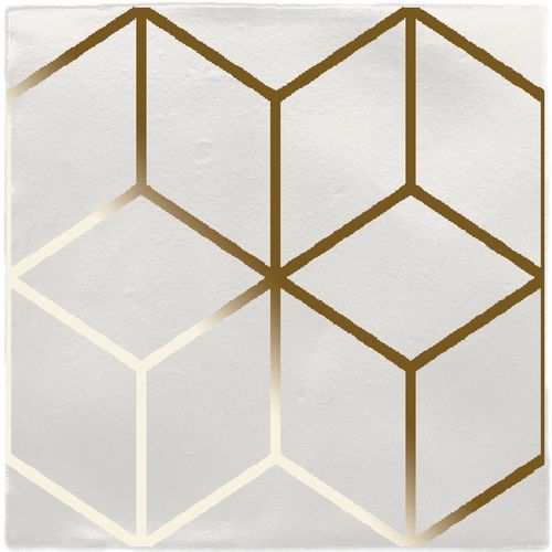 Keramikfliesen - Cubo - ROCED - metallisierte Keramik / metallisiert / gold