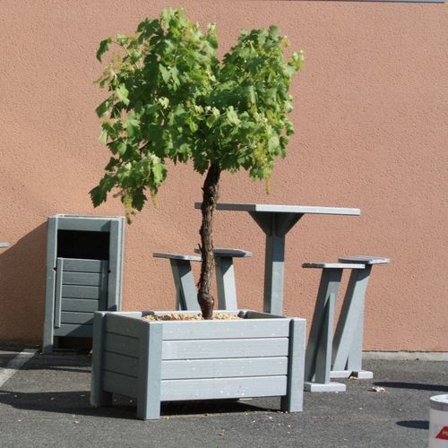 Recyclingkunststoff-Pflanzkübel - JR - Urban'Ex - rechteckig / mobil / modern