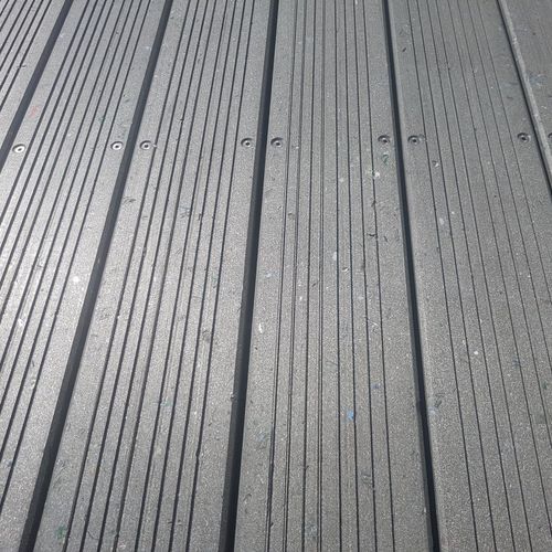 Recyclingkunststoff-Terrassendiele - LTR-300 - Urban'Ex - grau / braun / für Garten