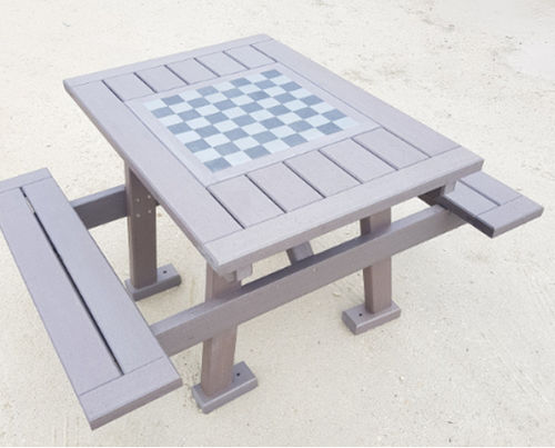 Schachtisch für Außenbereich - Urban'Ex - modern / für öffentliche Bereiche / aus recyceltem Material