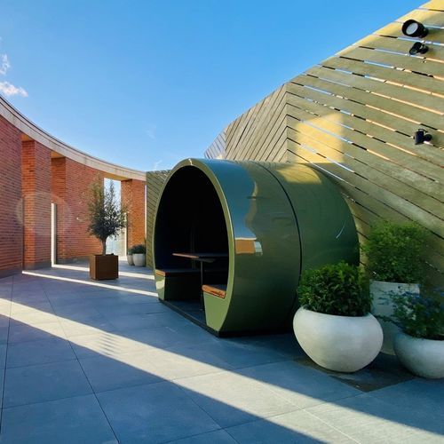 Garten-Kabine / Verbundwerkstoff - The meeting pod - Holz / für Gewerbegebrauch