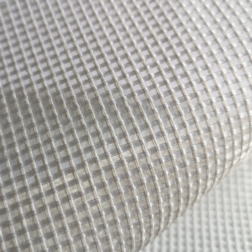 Vorhangstoff - MESH - BISSON BRUNEEL - einfarbig / Polyethylen / flammenhemmend