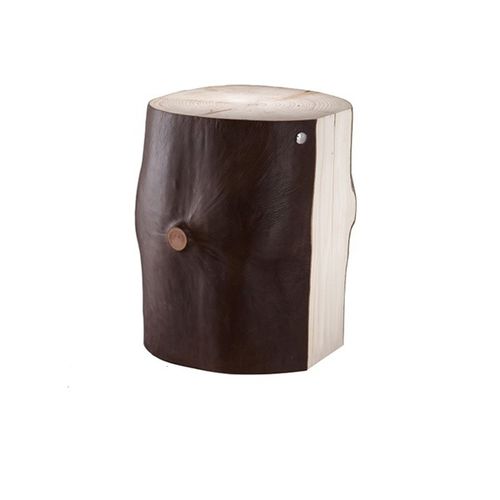 Moderner Beistelltisch - LOGGLOVE - BLEU NATURE - Holz / für Privatgebrauch / für den Innenraum
