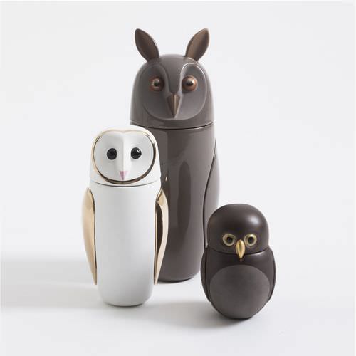 Vase / originelles Design - OWLS - BOSA - Keramik