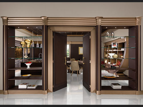 Modernes Regal - EGO - BRUMMEL - Holz / Glas