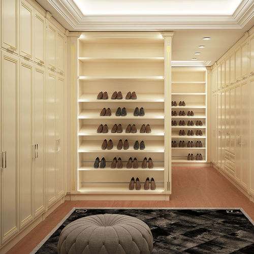 Begehbarer Kleiderschrank / Eck - LUXURY - BRUMMEL - klassisch / Holz / mit Flügeltür