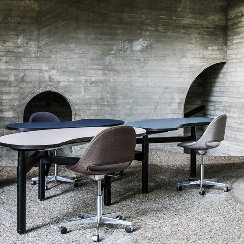 Schreibtisch für Open Space - SENSES - BULO - modern / melaminbeschichtet / für Gewerbegebrauch
