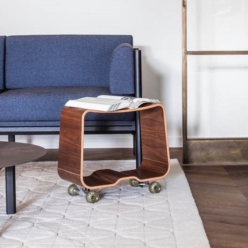 Moderner Beistelltisch - SKATER - BULO - Holz / Gestell aus Holz / rechteckig