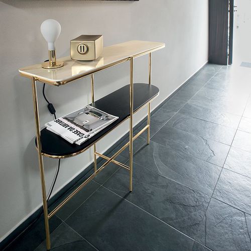 Moderner Konsolentisch - PURO - calligaris - Holz / Glas / Keramik