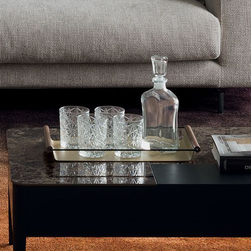 Esche-Serviertablett - APOLLO - calligaris - Metall / für Privatgebrauch